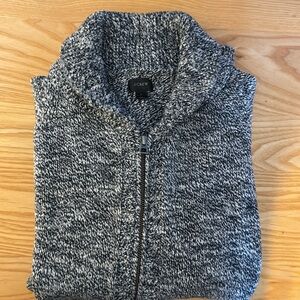 Men’s J Crew cardigan, L, blue white